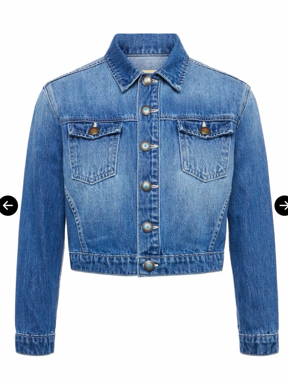 L'AGENCE Koda cropped jean jacket NWT